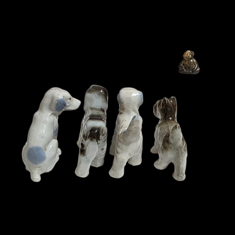 vintage porcelain dog miniatures 1930s To 1940s - Picture 3 of 12